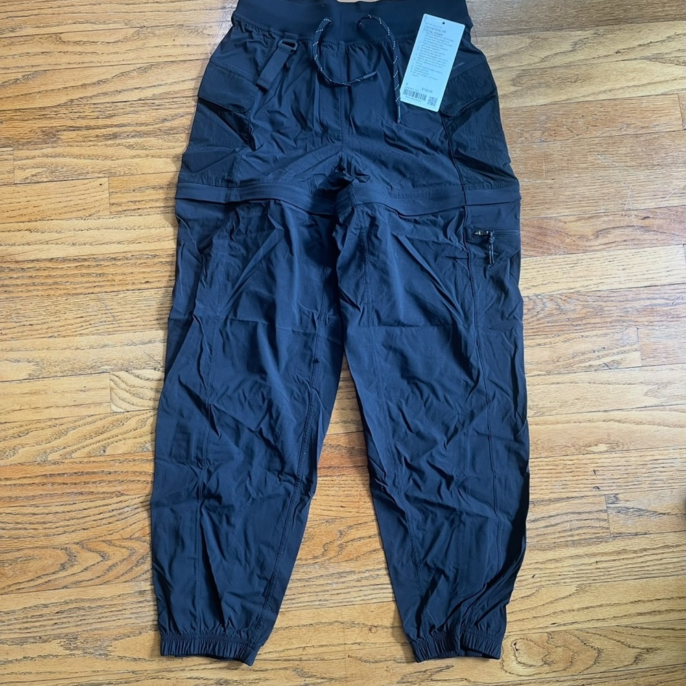 Lululemon Convertible HR Hiking Black Jogger Pants